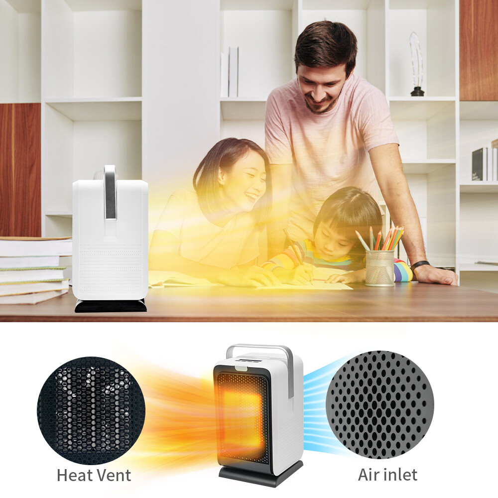 1000W Fan Heater Cooler Portable Electric PTC Personal Space Fan  Office/Home | eBay