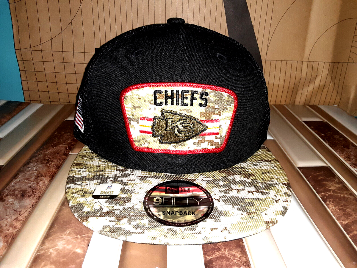 NWT! NFL Kansas City Chiefs New Era 2021 Salute To Service 9Fifty