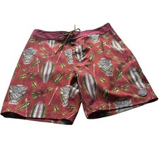 Psycho Tuna Men's Recycled Yarn Hawaiian Swim Trunks Board Shorts