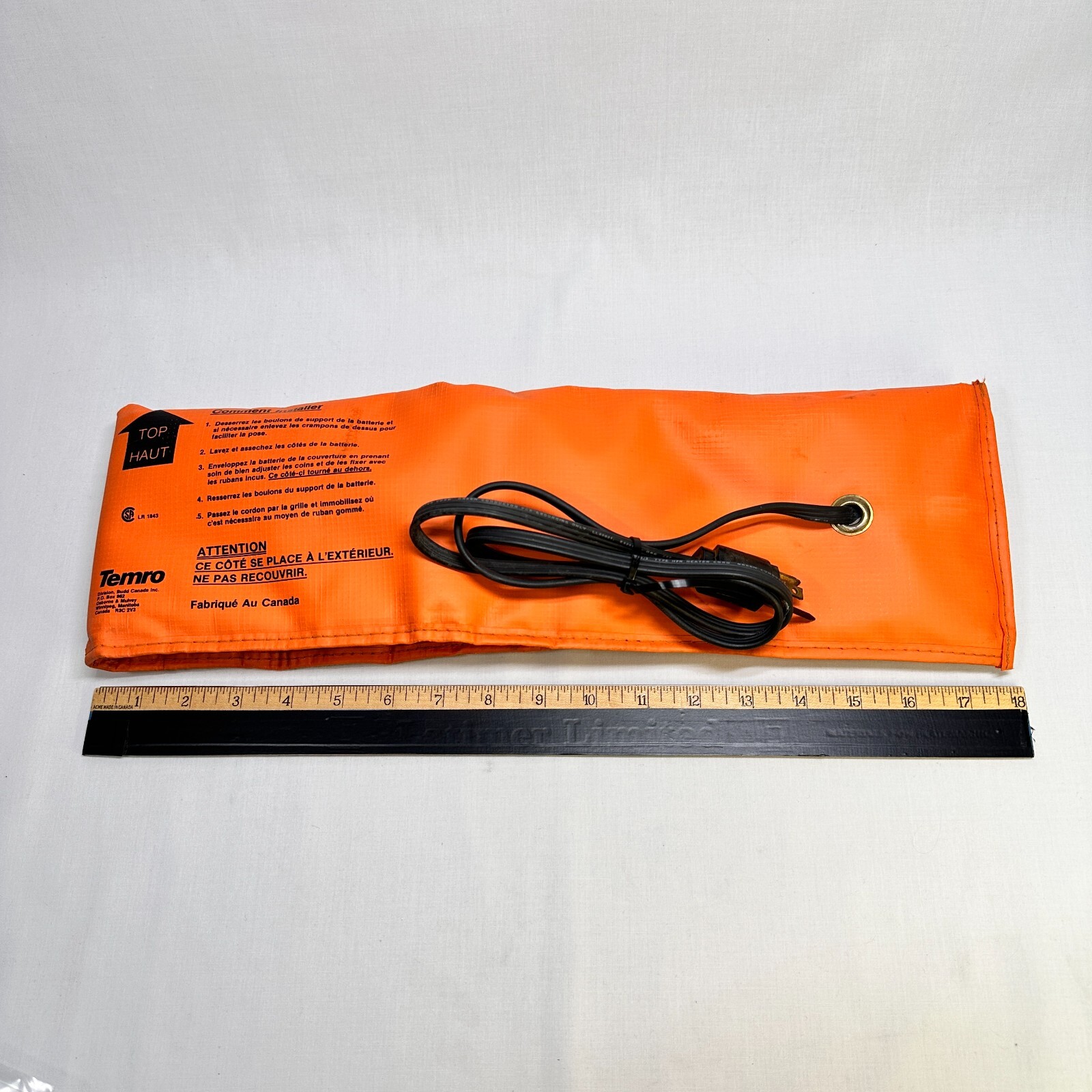 Temro Battery Warmer Heated Pad Wrap Around Plug In Sure Start Battery