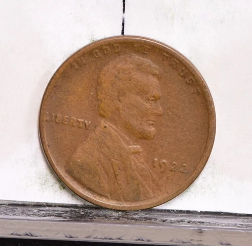 1922-D Lincoln Wheat Cent - Fine Details Weak D Weak Rev (#58136-L)