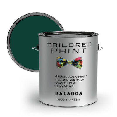 RAL6005 MOOSGRÜN SATIN uPVC Fenster & Tür 1K Pinsel oder Spray On