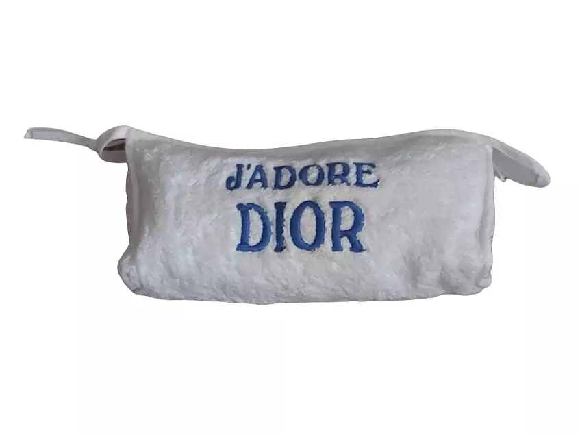 ❤️Christian J&#039;Adore Dior Cloth Towel White Makeup Bag ,JADORE! | eBay