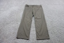 Prana Pants Mens 32x32 Brown Chino Brion Slim Fit Outdoors Hiking Stretch