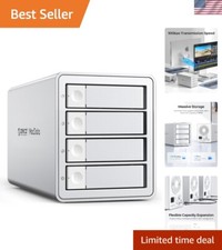 Professional Daisy Chain 4-Bay Hard Drive Enclosure, Efficient Data Management