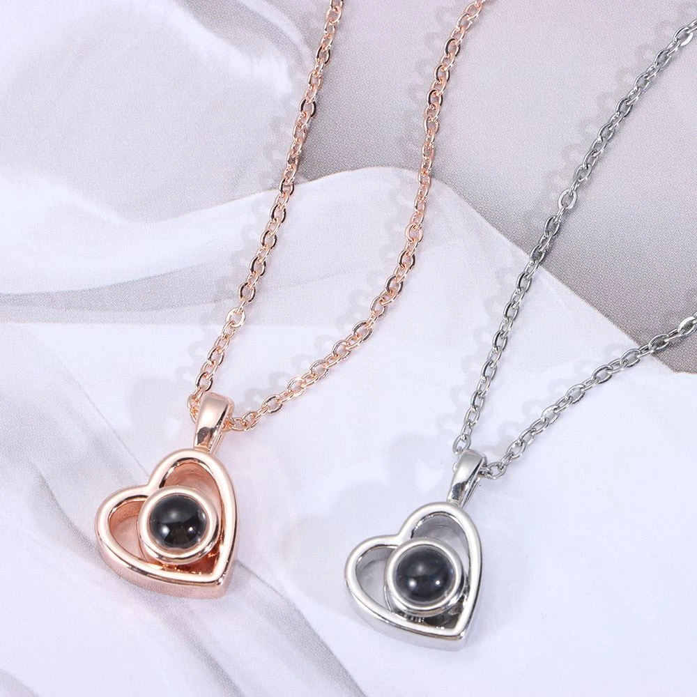 Women Men Clavicle Necklace Projection Necklace Family Jewelry