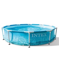 Swimming Pool Metal Frame Beachside Stahlwandbecken Schwimmbecken 305X76 Intex