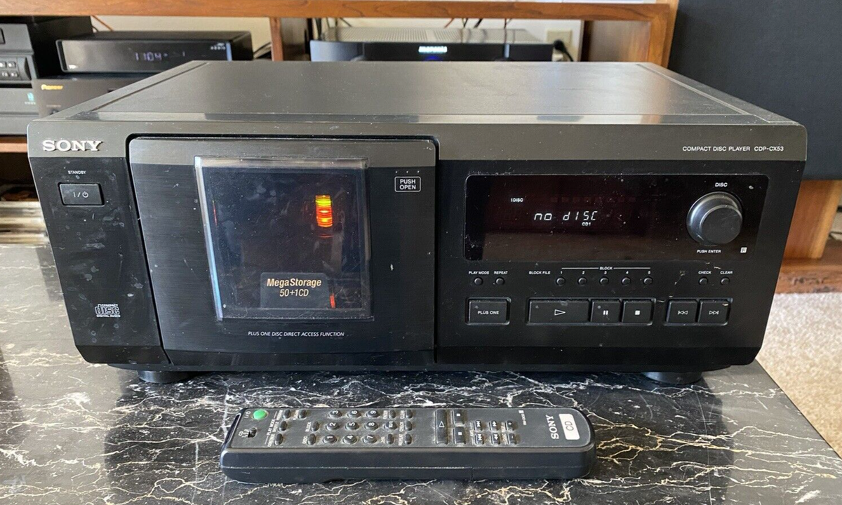 Sony CDP-CX53 Compact Disc Player 50+1 CD Jukebox Working | eBay