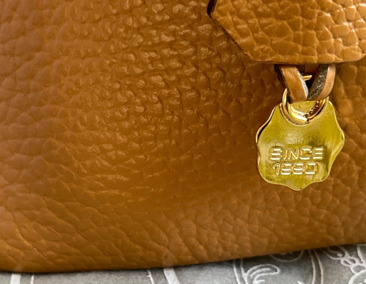 Yurie Nitani from Japan Mustard Yellow Doom Handbag Gold Charm