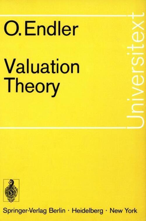 Thumbnail - Valuation Theory Otto Endler Taschenbuch Universitext Paperback Xii