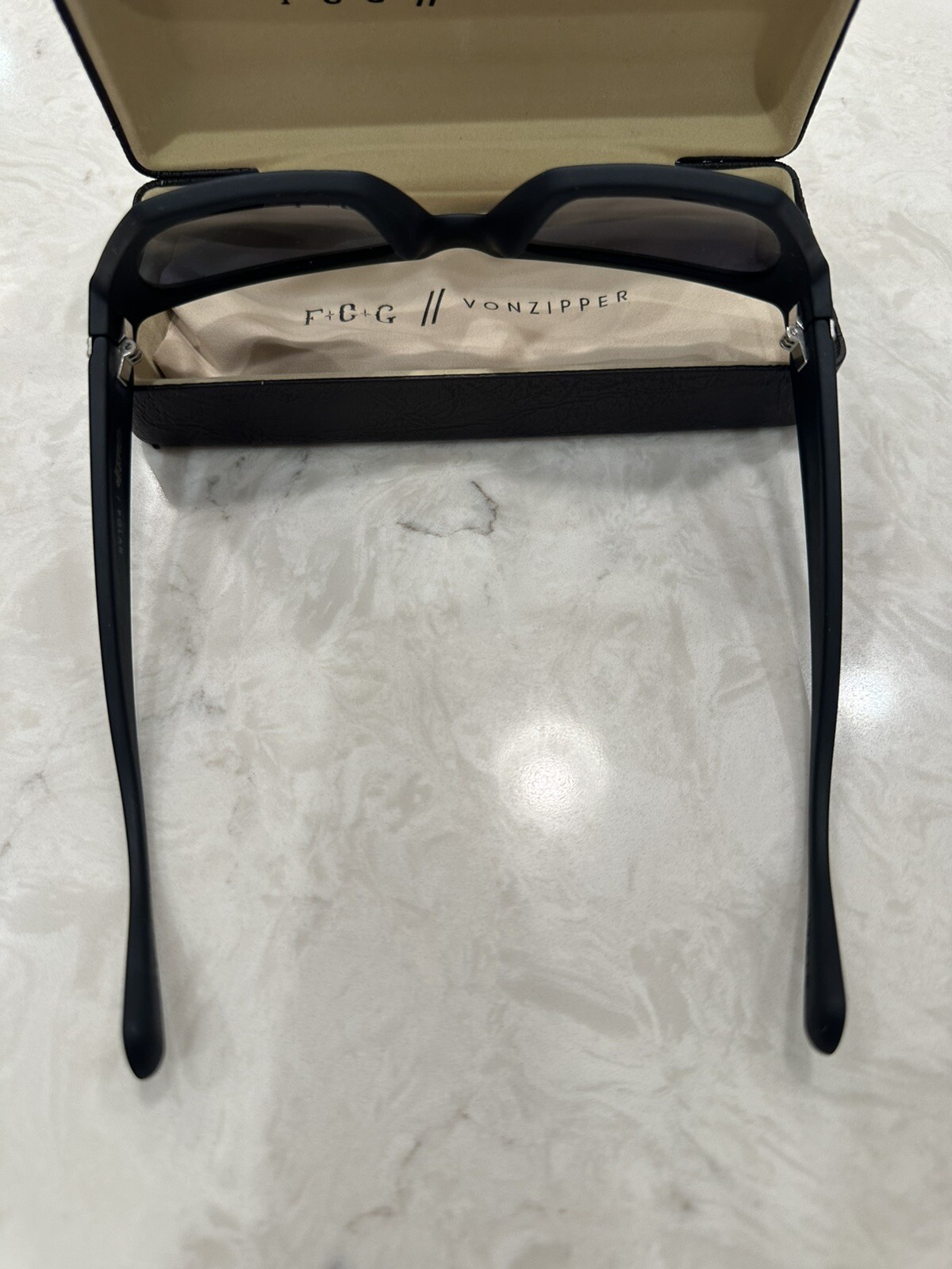 VonZipper Stray Sunglasses Black Satin / Grey Lens Wildlife Polarized Lens