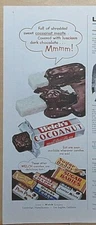 1956 magazine ad for Welch's Cocoanut Candy bar - Sweet Cocoanut & Chocolate Mmm