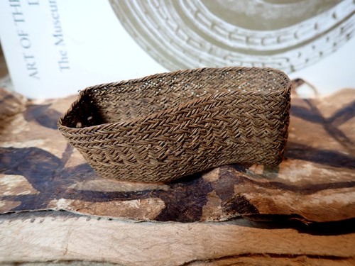 Trobriand Islands Woven Fibre Armband Body Ornament Vintage c 1960s PNG 4 - Picture 7 of 12