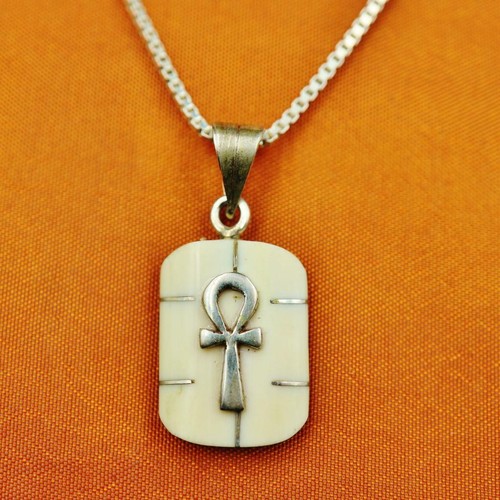 UNIQUE Antique Egyptian Silver Pendant 