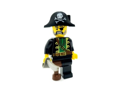 lego pirate captain minifigure