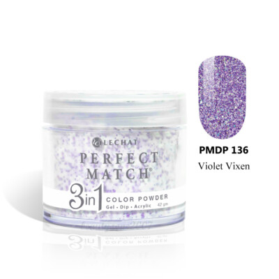 LeChat Perfect Match 3 in 1 Color Powder PMDP136 Violet Vixen 1.5oz
