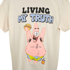 Camiseta Bob Esponja Pantalones Cuadrados Para Hombre Talla Grande Crema Nickelodeon Patrick Star