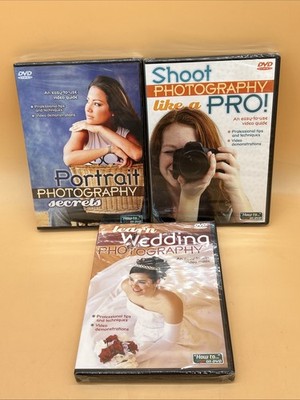 Learn Photography DVD Set Of 3 How To On DVD Sealed HTF Video Guides