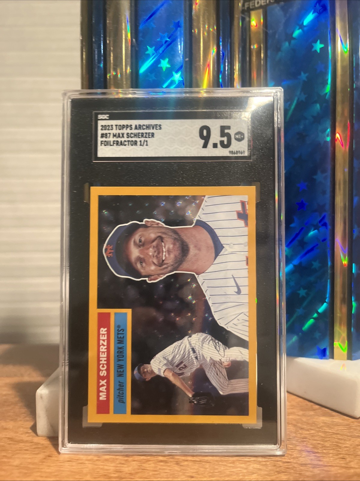 2023 Topps Archives 1956 Topps Max Scherzer #87 FoilFractor 1/1!!!
