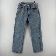 Vintage Levis Jeans Mens 33x30 Fits 30x28 501 Straight Denim 90s Made in USA