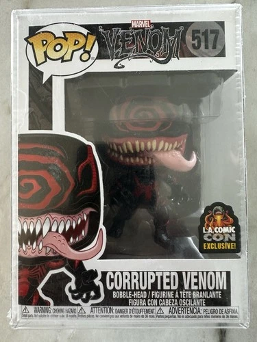 Funko Pop! Marvel #517 Corrupted Venom LA Comic Con exclusivo en estuche protector