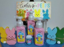 Bath & Body Works Peeps 3 pk Gentle Foaming Hand Soap 8.75 oz& Hand Sanitizer