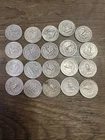 Lot Of 20 Washington Silver Quarters 90% Silver 1964 and Older