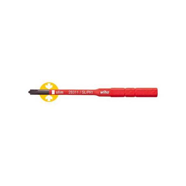 Wiha 2831 slimBit electric SL/PH2 x 75 mm