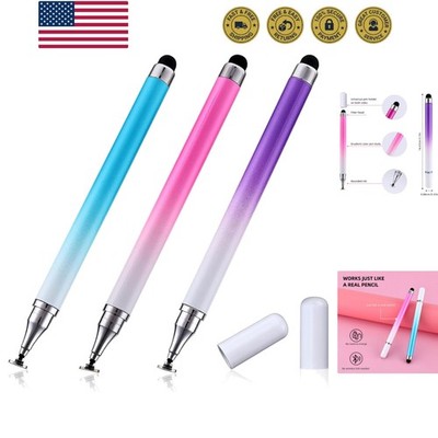 Universal 2-in-1 Stylus for All Touch Devices - 3 Pack with Disc & Silicone Tips