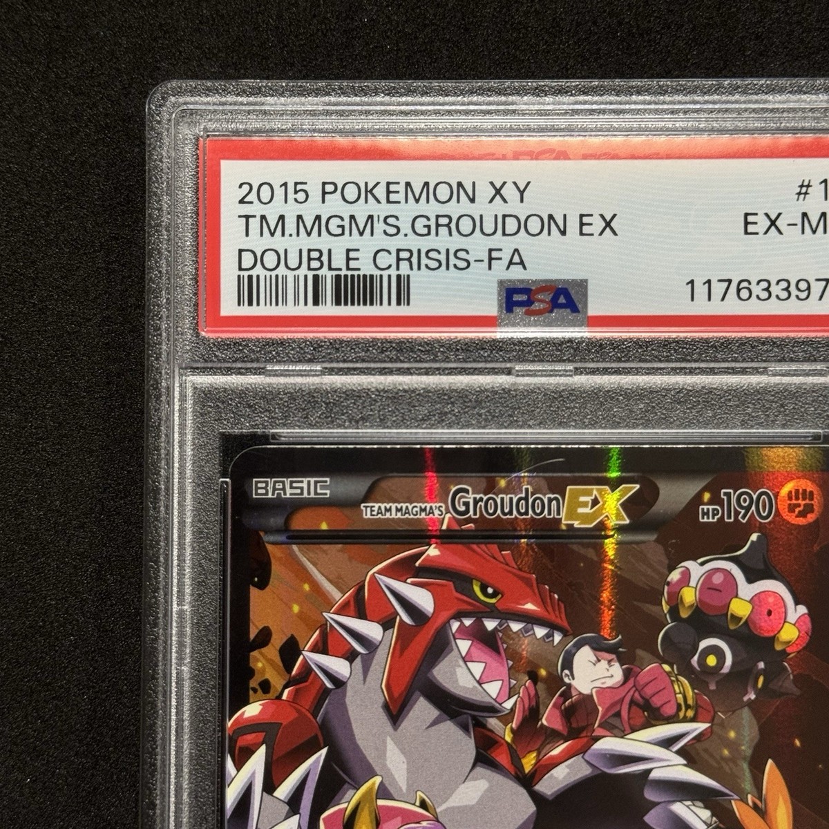 Team Magma's Groudon EX 15/34 XY Double Crisis Full Art Card 2015