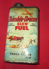 VTG Cox MFG CO Thimble Drome Glow Fuel METAL Tin Gas Can Car BOAT Plane EMPTY