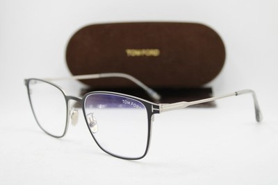 NEW TOM FORD TF 6055-D-B 002 BLACK GUNMETAL AUTHENTIC EYEGLASSES 