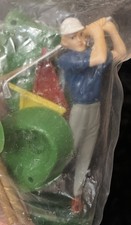 Golf Cake Topper 13 PC Set Decorations Vtg NOS Wilton Flags Greens Clubs Balls