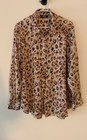 MELA PURDIE MACHE LEOPARD PRINT BLOUSE size 16