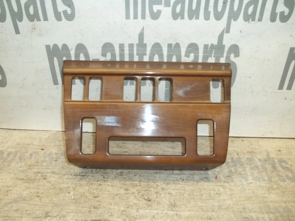 86-93 Mercedes-Benz W124 Dash Interior Woodgrain Trim Climate Control Bezel OEM - Image 2 of 4