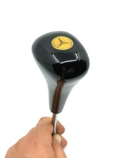 Piano Black Wood Shift Knob Gear Knob For Mercedes W126 S Klasse 1979-1991