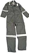 Crude FR Coveralls Men's Gray Size 40 with Reflective Elements