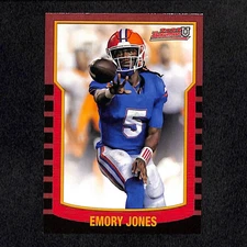 Emory Jones 2021-22 Bowman University 2000 Bowman #2KB-6 Florida Gators