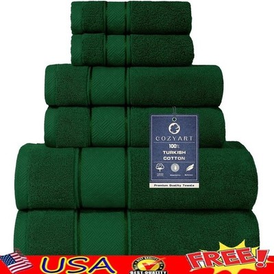 100 Cotton Towel Set Soft Absorbent Bath Hand Washcloths Easy Care Durable New