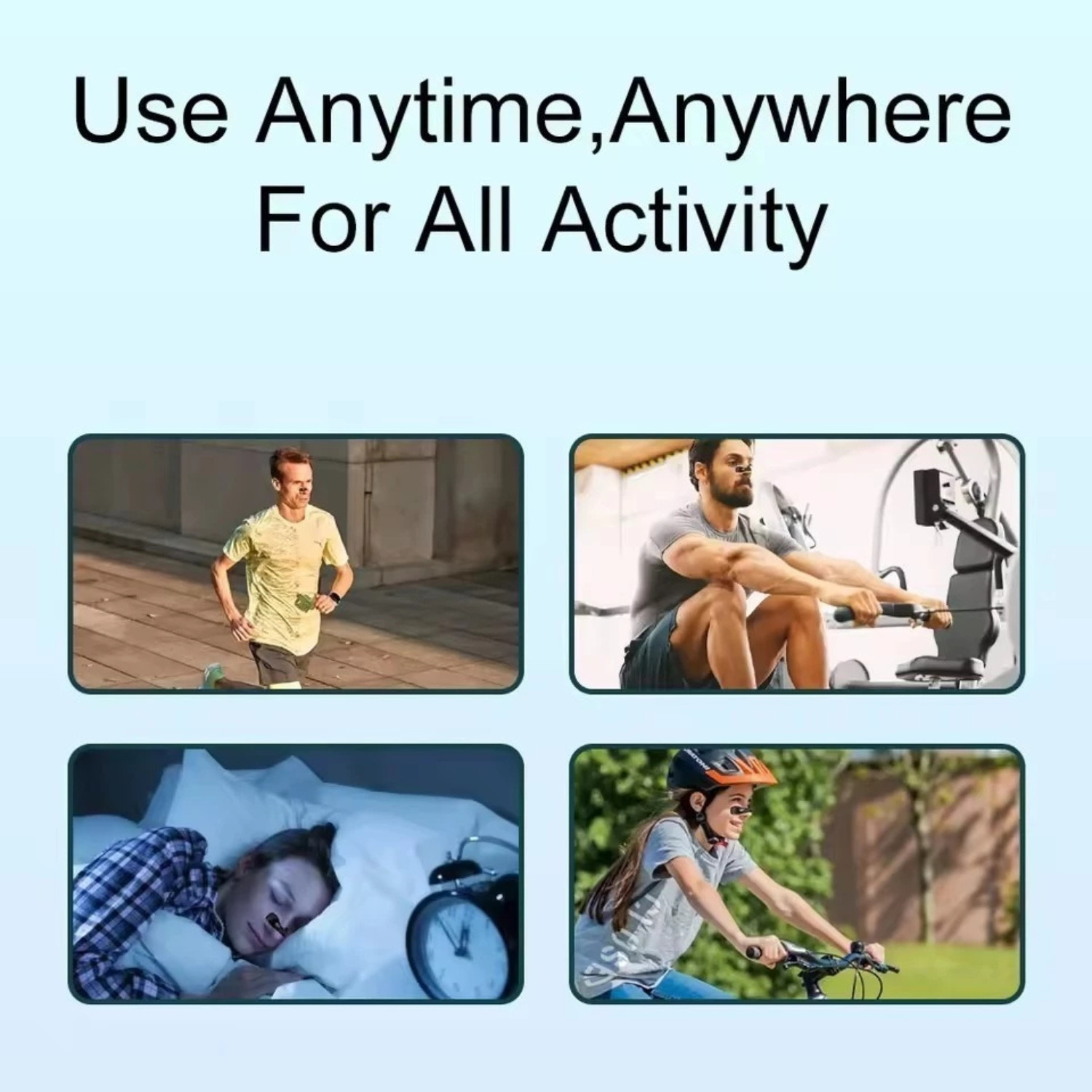 Portable Magnetic Nose Clip Set with Box Nose Breathing Extended Breathing