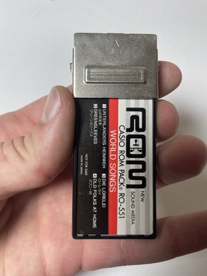 CASIO PT-87 Vintage Music Keyboard Part: Memory Card ROM PACK RO-551 World Songs