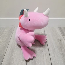 Bright Pink Dinosaur Weighted Plush Throw Pillow - Pillowfort NWT
