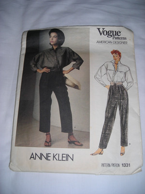 Vogue Muster American Designer Muster 1331 Anne Klein Bluse und Hose Gr.14