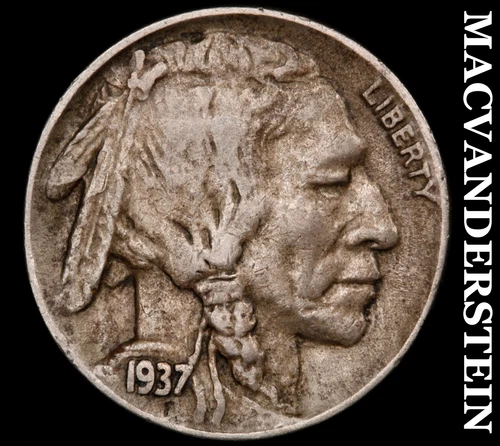 1937-D Buffalo Nickel- Extra Fine Better Date No Reserve #i9797