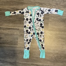 Little sleepies Mickey Mouse theme bamboo 3 to 6 months  