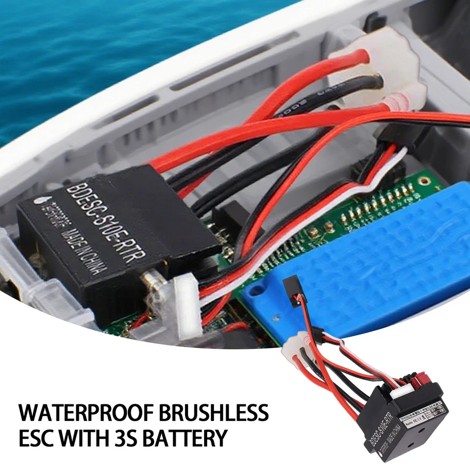 Высоковольтный водонепроницаемый матовый контроллер скорости ESC 320 А для радиоуправляемого автомобиля лодки двигателя - Изображение 3 из 4