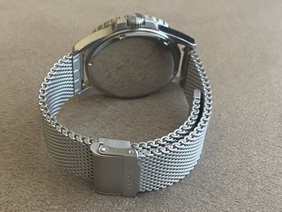 Fossil FS5948 Stainless Steel Mesh Watch Silver Dial Date 100M Quartz Fossil Men main image 2