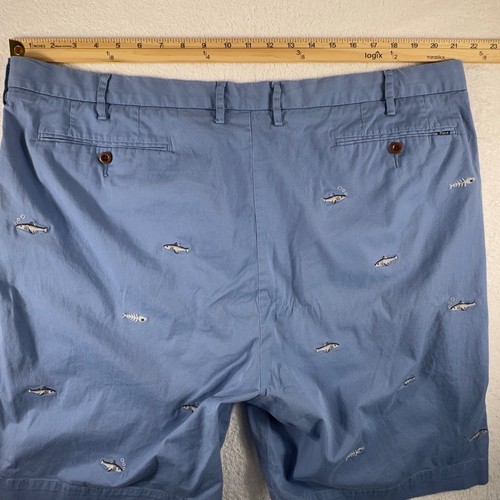 Polo Ralph Lauren Shorts Herren 44B blau Haie Muster leichte Chino Big Classic - Bild 3 von 8