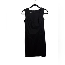 AB Studio Y2K Square Neck Little Black Dress Women's Size 2