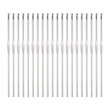 20Pcs Crochet Hook Stainless Steel 2.5mm Metal Knitting Needles